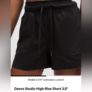 lululemon athletica dance studio shorts
